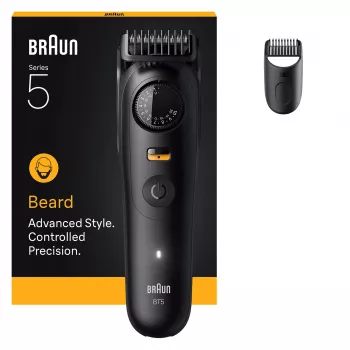 Braun BeardTrimmer 5 BT5500 rifinitore barba batteria 20 2 cm bagnato e asciutto nero