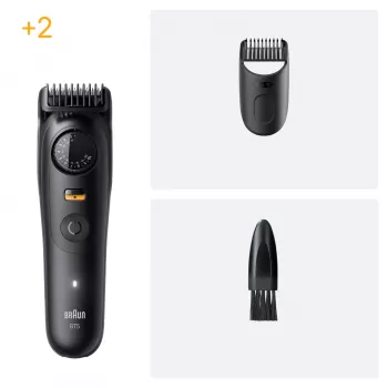 Braun BeardTrimmer 5 BT5500 rifinitore barba batteria 20 2 cm bagnato e asciutto nero
