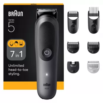 Braun AIO5520 tagliacapelli/rifinitore nero, grigio 14 ioni di litio (Li-Ion)