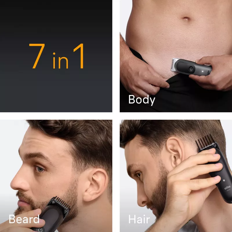 Braun AIO5520 tagliacapelli/rifinitore nero, grigio 14 ioni di litio (Li-Ion)