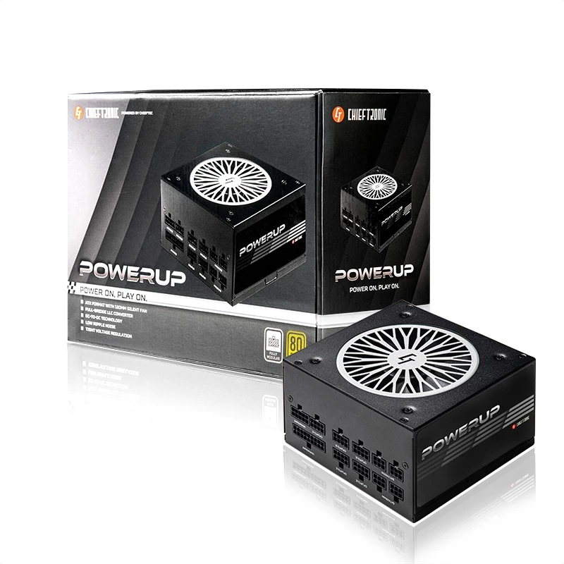 Chieftec PowerUp GPX-850FC alimentatore 850 W 20+4 pin ATX ATX nero