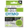 DYMO Authentic D1 Labels | Stampa nera su pellicola trasparente | 12 mm x 7 m | Etichette autoadesive per etichettatrici LabelManager | Prodotto in Europa