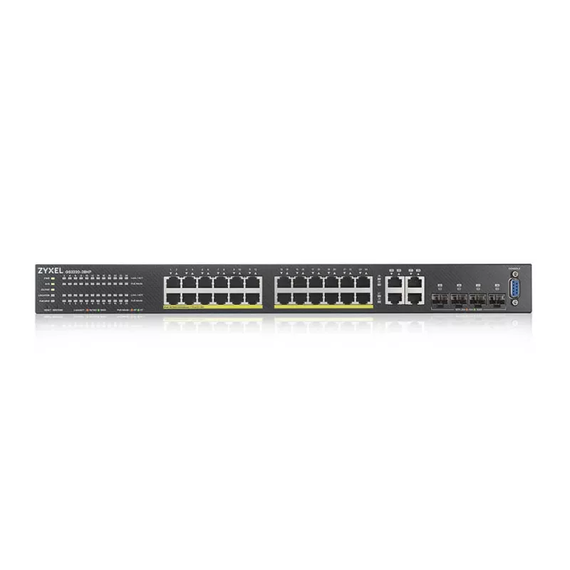 Zyxel GS2220-28HP-EU0101F switch di rete managed L2 Gigabit Ethernet (10/100/1000) Power over Ethernet (PoE) nero