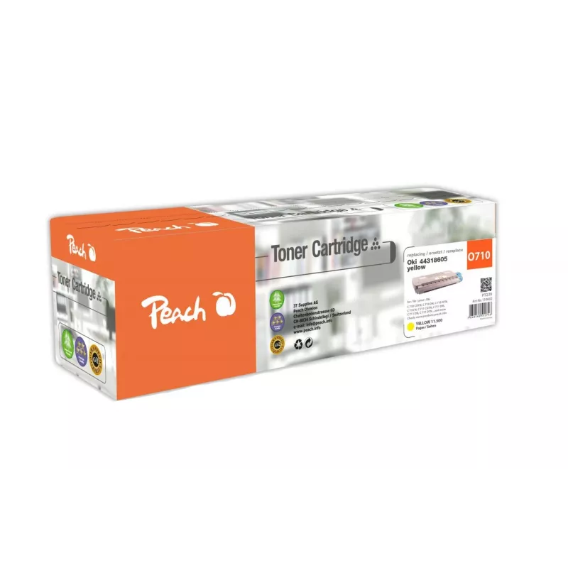 Peach 110602 cartuccia toner 1 pz. compatibile giallo