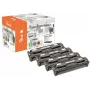 Peach 111828 Cartuccia toner 4 pz. compatibile nero, ciano, magenta, giallo