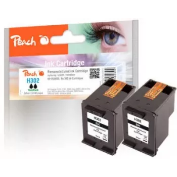 Peach 319611 Cartuccia d'inchiostro 2 pz. compatibile resa standard nero