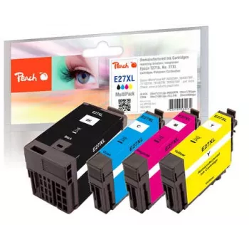 Peach 319815 Cartuccia d'inchiostro 4 pz. compatibile nero, ciano, magenta, giallo