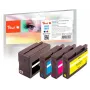 Peach 0F319883 Cartuccia d'inchiostro 4 pz. nero, blu, magenta, giallo