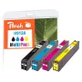 Peach PI300-744 Cartuccia d'inchiostro 4 pz. compatibile nero, ciano, magenta, giallo