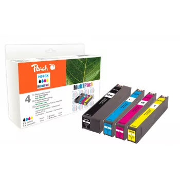 Peach PI300-750 Cartuccia d'inchiostro 4 pz. compatibile alta resa (XL) nero, ciano, magenta, giallo