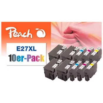 Peach 0F319986 Cartuccia d'inchiostro 10 pz. nero, ciano, magenta, giallo