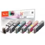 Peach PI100-313 Cartuccia d'inchiostro nero foto, ciano foto, grigio foto, magenta foto, giallo foto