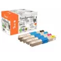 Peach 112100 Cartuccia toner 4 pz. compatibile nero, ciano, magenta, giallo