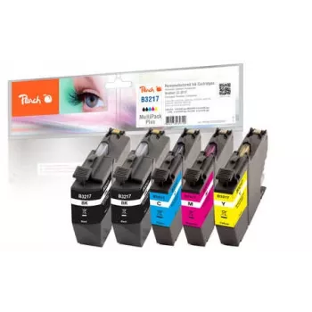 Peach PI500-225 Cartuccia d'inchiostro 5 pz. compatibile resa standard nero, ciano, magenta, giallo