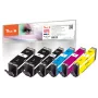 Peach PI100-379 Cartuccia d'inchiostro 6 pz. compatibile alta resa (XL) nero, ciano, magenta, giallo