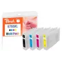 Peach PI200-724 Cartuccia d'inchiostro 4 pz. compatibile alta resa (XL) nero, ciano, magenta, giallo