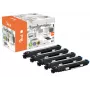 Peach PT1065 Cartuccia toner 5 pz. compatibile nero, ciano, magenta, giallo