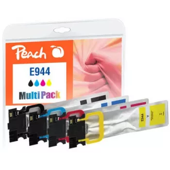 Peach PI200-786 Cartuccia d'inchiostro 4 pz. compatibile nero, ciano, magenta, giallo