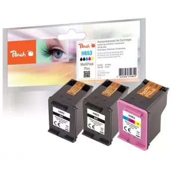 Peach PI300-1046 cartuccia d'inchiostro 3 pz. compatibile resa standard nero, ciano, magenta, giallo