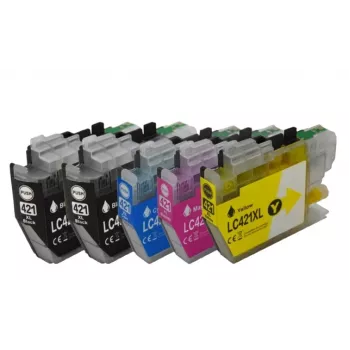 Peach PI500-378 cartuccia d'inchiostro 5 pz. compatibile resa alta (XL) nero, ciano, magenta, giallo