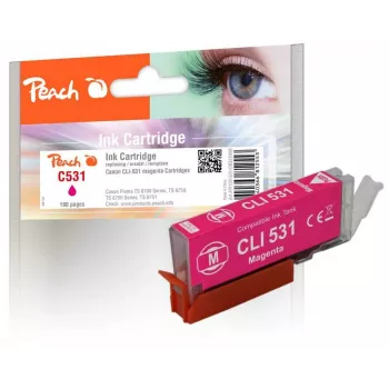 Peach PI100-501 cartuccia d'inchiostro 1 pz. compatibile resa standard magenta