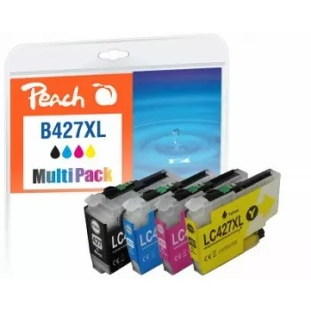 Peach PI500-401 cartuccia d'inchiostro 4 pz. compatibile resa alta (XL) nero, ciano, magenta, giallo