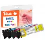 Peach PI200-796 cartucce d'inchiostro 4 pz. compatibile resa alta (XL) nero, ciano, magenta, giallo