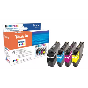 Peach PI500-273 cartuccia d'inchiostro 4 pz. compatibile nero, ciano, magenta, giallo