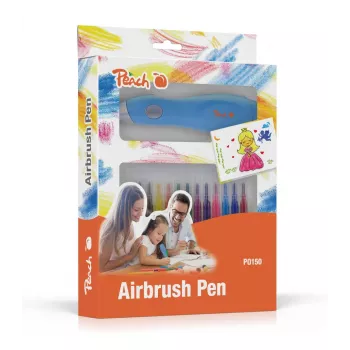 Peach PO150, aerografo a pennarello, batterie necessarie, blu Peach PO150. Tipo di prodotto: aerografo a pennarello. Batterie necessarie. Colore del prodotto: blu