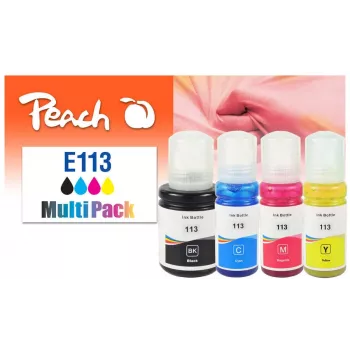 Peach 321322 cartuccia d'inchiostro 4 pz. compatibile resa standard nero, ciano, magenta, giallo