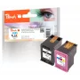 Peach PI300-948 Cartuccia d'inchiostro 2 pz. compatibile nero, magenta, giallo, ciano