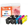 Peach PI200-938 Cartuccia d'inchiostro 5 pz. compatibile nero, ciano, magenta, giallo