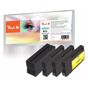 Peach PI300-1031 Cartuccia d'inchiostro 4 pz. compatibile resa alta (XL) nero, ciano, magenta, giallo