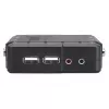 Manhattan Switch KVM compatto 4 porte, 4x USB-A, cavo incluso, supporto audio, controlla 4 computer tramite un PC/mouse/schermo, nero, garanzia a vita, confezionato
