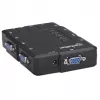 Manhattan Switch KVM compatto 4 porte, 4x USB-A, cavo incluso, supporto audio, controlla 4 computer tramite un PC/mouse/schermo, nero, garanzia a vita, confezionato