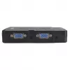 Manhattan Switch KVM compatto 4 porte, 4x USB-A, cavo incluso, supporto audio, controlla 4 computer tramite un PC/mouse/schermo, nero, garanzia a vita, confezionato