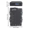 Manhattan Switch KVM compatto 4 porte, 4x USB-A, cavo incluso, supporto audio, controlla 4 computer tramite un PC/mouse/schermo, nero, garanzia a vita, confezionato