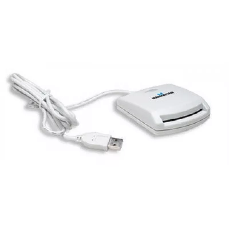 Manhattan 172844 Lettore di smart card USB 1.1 bianco