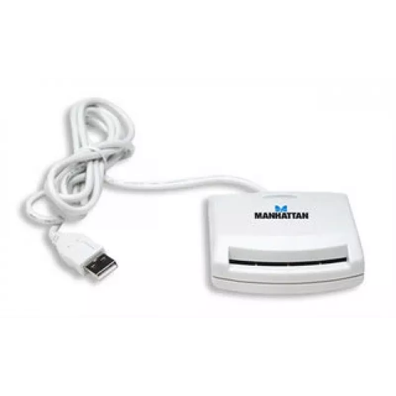 Manhattan 172844 Lettore di smart card USB 1.1 bianco