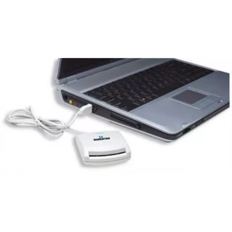 Manhattan 172844 Lettore di smart card USB 1.1 bianco