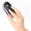 Manhattan Ricevitore nano USB-A singolo per tastiera wireless full-size e mouse ottico ambidestro con tre tasti e rotellina, 1200 dpi, argento/nero