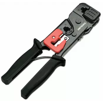 Intellinet 210836 Pinza crimpatrice per cavi nero, rosso