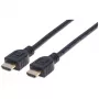 Manhattan Cavo HDMI 4K@60Hz con Ethernet - certificato CL3, 5 m, adatto per installazione a parete, per tutte le applicazioni 4K e 1080p/HD – aggiorna ora o pronto per esigenze future, connettore maschio su connettore maschio, nero, Ultra HD 4K x 2K, garanzia a vita, Premium High Speed