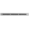 Intellinet patch panel, Cat6, FTP, 24 porte, 1U, schermato, barre LSA con ingresso dall'alto a 90°, grigio