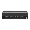 Intellinet patch panel, Cat6a, FTP, 8 porte, desktop, schermato, barre LSA con ingresso dall'alto a 90°, nero