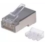 Intellinet connettore modulare RJ45 Pro Line, Cat6A, STP, 3 denti, per conduttori rigidi e flessibili, contatti placcati in oro 50 µ, 70 pezzi