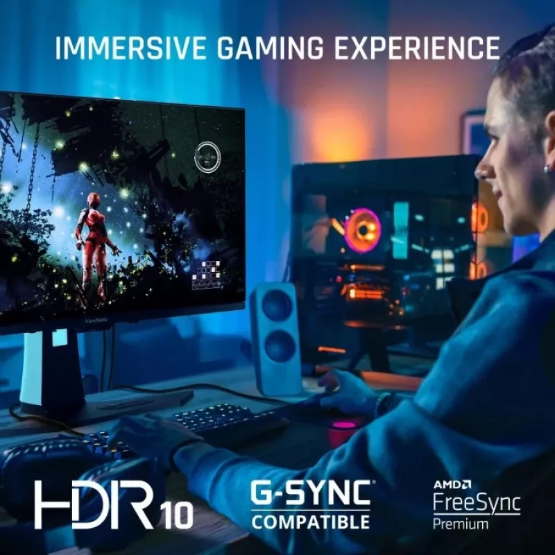 Viewsonic XG272-2K-OLED monitor per computer 68,6 cm (27 pollici) 2560 x 1440 pixel Quad HD nero, bianco