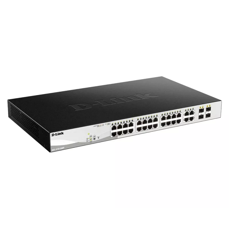 D-Link switch smart managed 28 porte Gigabit PoE con 4 porte combo