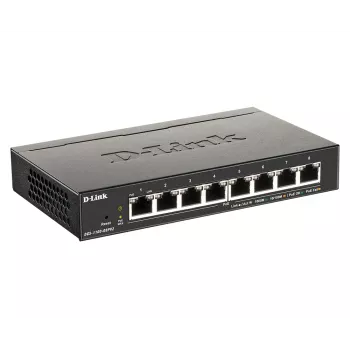 D-Link switch smart managed 8 porte PoE Gigabit, managed, L2/L3, Gigabit Ethernet (10/100/1000), full duplex, Power over Ethernet (PoE)