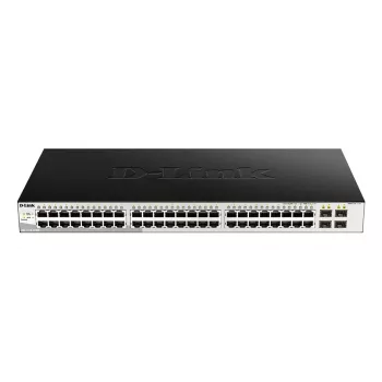 D-Link DGS-1210-52/ME managed L2 Gigabit Ethernet (10/100/1000) 1U nero